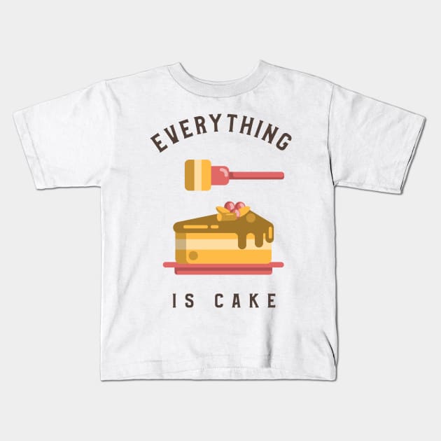 Everything is cake Kids T-Shirt by Live Together